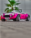 pink  classic car